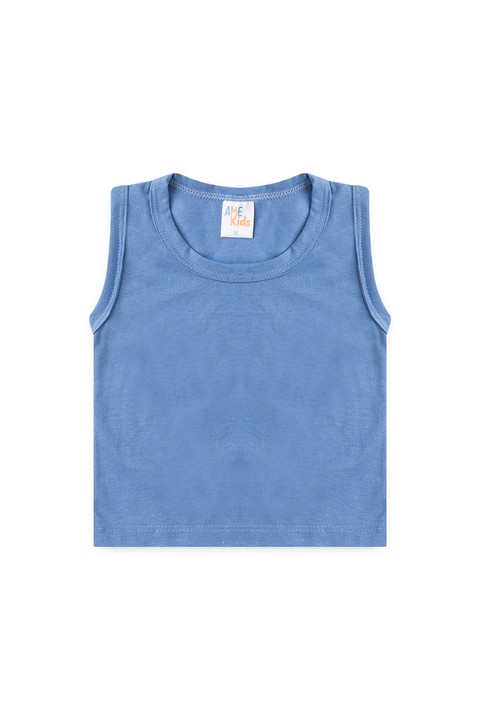 Conjunto Regata e Shorts Menino - Xadrez Azul - Ame Kids