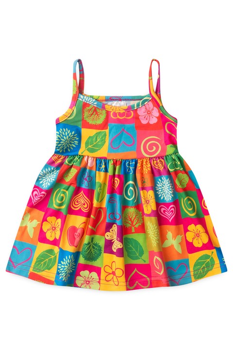 Vestido Alcinha Curto Menina - Nature - Ame Kids
