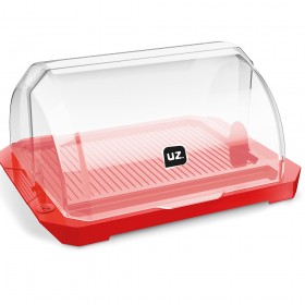 Porta Pão Premium com Tampa Vermelho