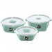 Kit 3 Pote Multiúso Premium Verde Menta