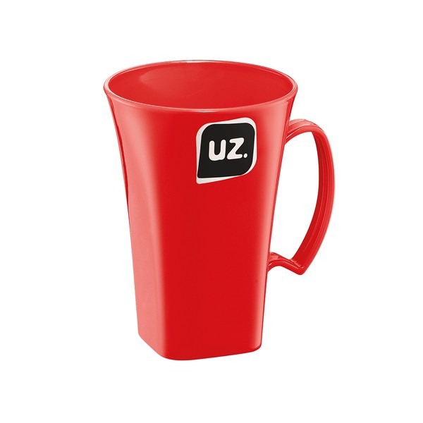 Caneca Cappuccino Plus 400ml Vermelho
