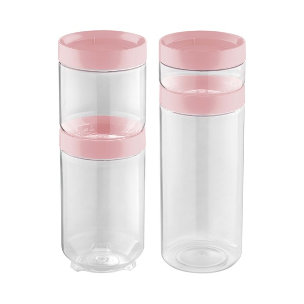 Kit 4 Organizadores Conecta Rosa Uz Utilidades