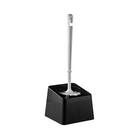 Suporte com Escova Sanitária Slim Preto