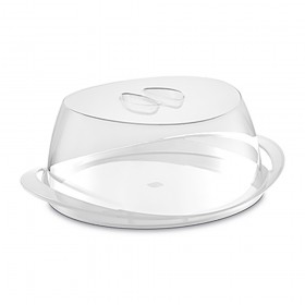 Porta Bolo Gold Transparente