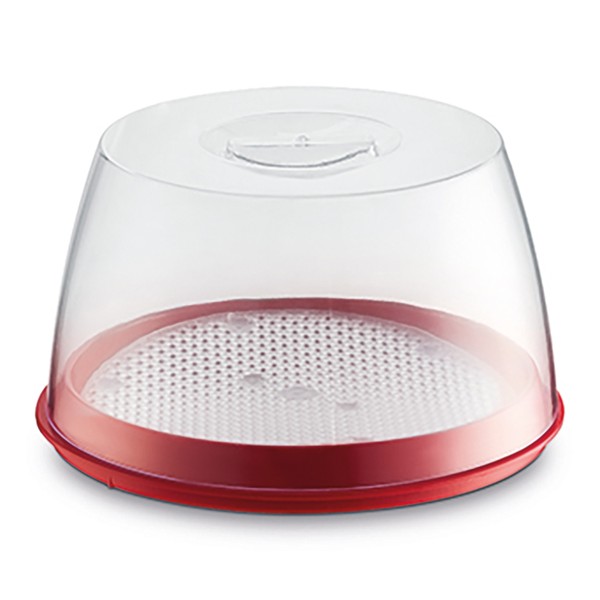 Queijeira Premium 17,5cm X 17,5cm  Vermelho Uz Utilidades