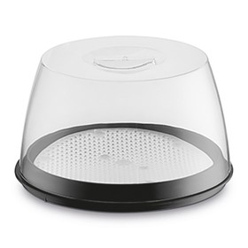 Queijeira Premium 17,5cm X 17,5cm  Preto Uz Utilidades