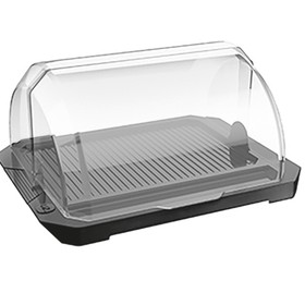 Porta Pão Premium com Tampa Preto Uz Utilidades