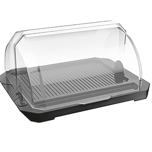 Porta Pão Premium com Tampa Preto Uz Utilidades