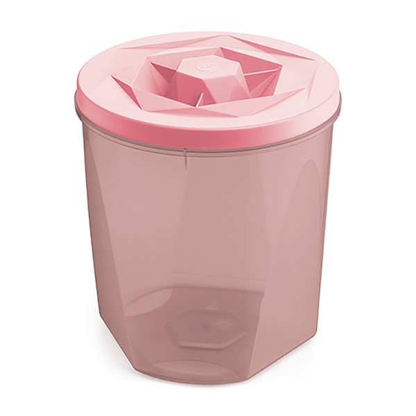 Porta Mantimentos Vision Translúcido 5,1 Litros Rosa