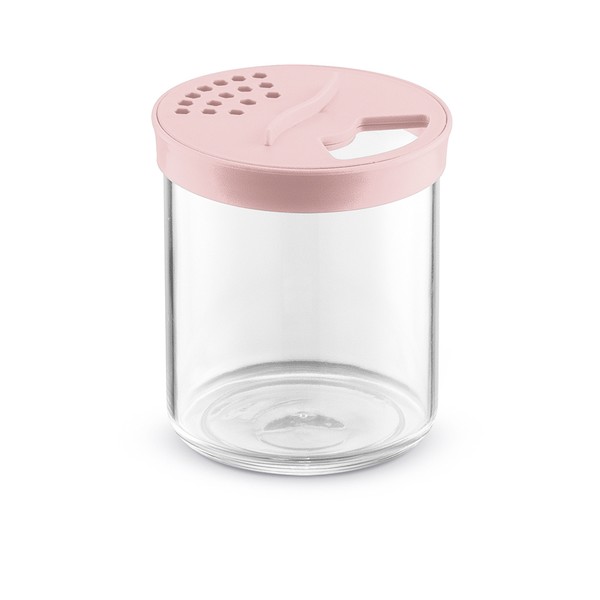 Farinheiro P com Tampa Rosa