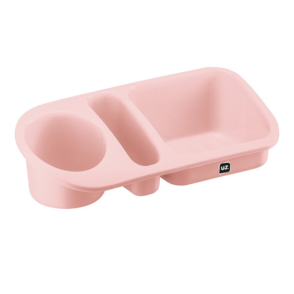 Organizador de Pia Plus 23,8cm X 10,3cm Rosa Uz Utilidades