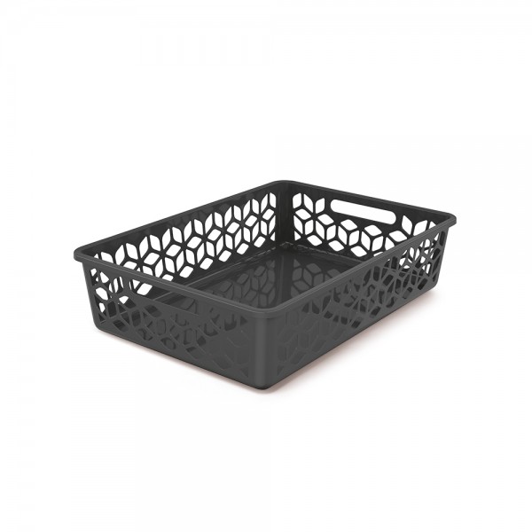 Cesto Organizador Raso 9 Litros Preto