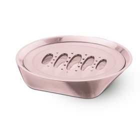 Saboneteira Premium Translúcido Rosa