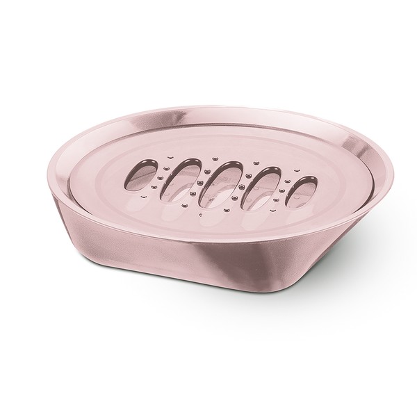 Saboneteira Premium Rosa Translúcido Uz Utilidades