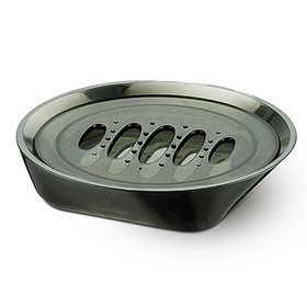 Saboneteira Premium Translúcido Preto