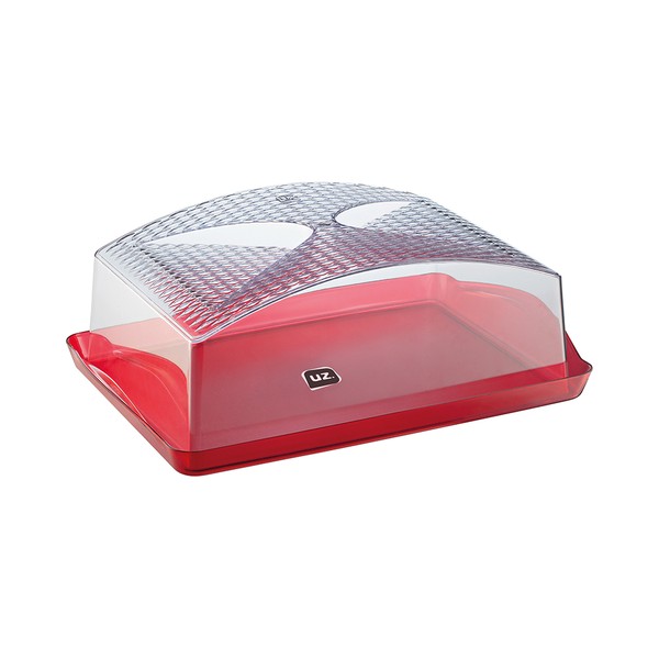 Boleira Retangular 40,8 Cm X 27,1 Cm Vermelho Uz Utilidades