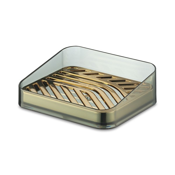 Saboneteira Slim Metalizado Dourado