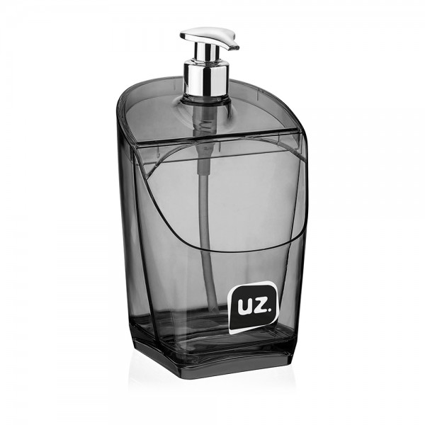 Dispenser Porta Detergente Gold Translúcido 500ml Preto