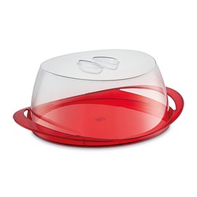 Porta Bolo Gold Translúcido Vermelho Uz Utilidades