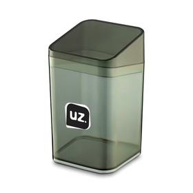 Porta Algodão Slim Preto Translúcido Uz Utilidades