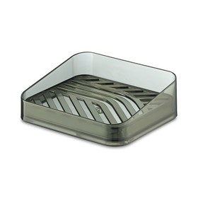 Saboneteira Slim Translúcido Preto