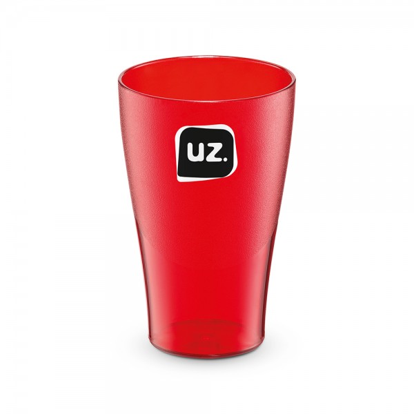 Copo Premium Translúcido 300ml Vermelho
