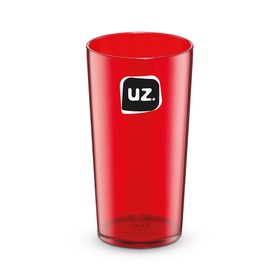 Copo Cristal Translúcido 500ml Vermelho