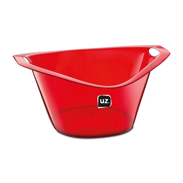 Balde de Gelo Gold Translúcido 8 Litros Vermelho