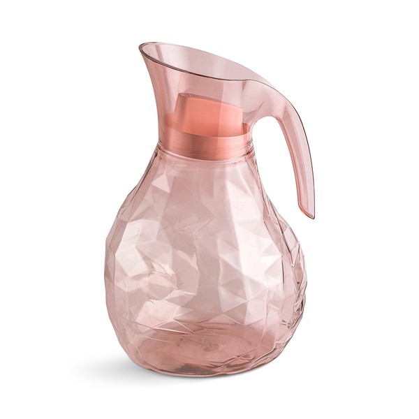 Jarra Tango Translúcido com Tampa 2,3 Litros Rosa