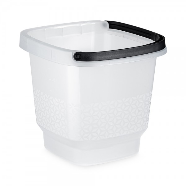 Balde Slim com Alça 8,5 Litros Transparente