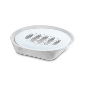 Saboneteira Premium Metalizado Prata