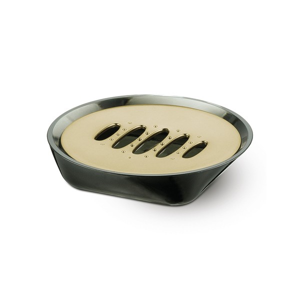 Saboneteira Premium Metalizado Dourado