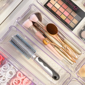 Organizador de Gaveta 8,5x25,5 Translúcido Transparente