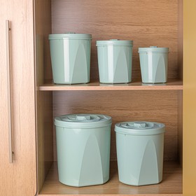 Porta Mantimentos Color 5,1 Litros Verde Menta