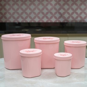 Porta Mantimentos Color 7,6 Litros Rosa