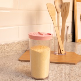 Farinheiro G com Tampa Rosa