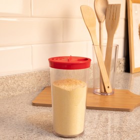 Farinheiro G com Tampa Vermelho