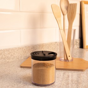 Farinheiro P com Tampa Preto