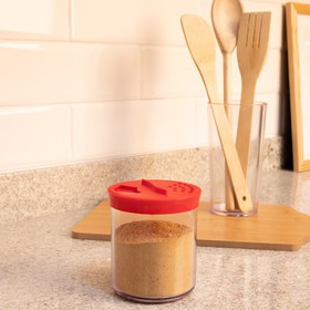 Farinheiro P com Tampa Vermelho