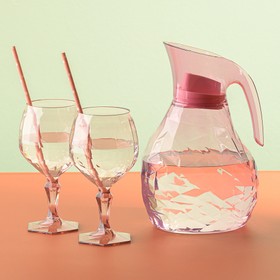 Taça Tango Translúcido 350ml Rosa