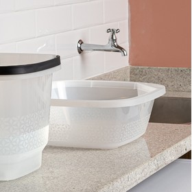 Bacia Slim 8,5 Litros Transparente Uz Utilidades