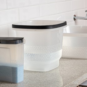 Balde Slim com Alça 8,5 Litros Transparente Uz Utilidades