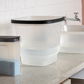 Balde Slim com Alça 12 Litros Transparente