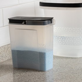 Porta Sabão em Pó Slim 1,65 Litros Preto