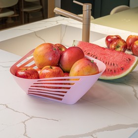 Fruteira de Mesa Slim Rosa Uz Utilidades