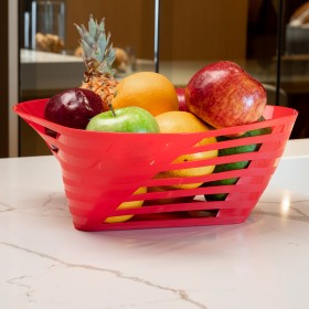 Fruteira de Mesa Slim Vermelho