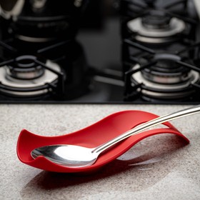 Apoio para Colher Slim 26,3cm X 9,5cm Vermelho Uz Utilidades