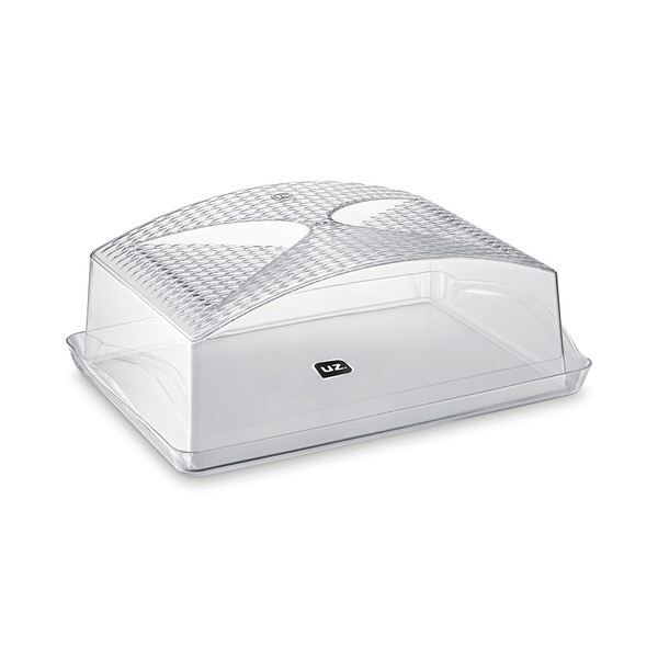 Boleira Retangular 40,8cmx27,1cm Transparente Uz Utilidades