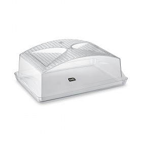 Boleira Retangular Premium Transparente