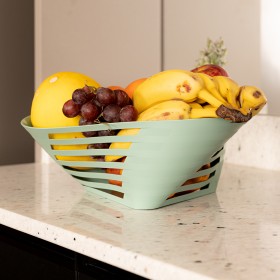 Fruteira de Mesa Slim Verde Menta
